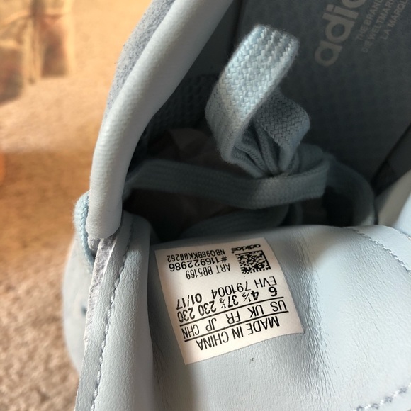 Adidas Originals-Blue Suede Stan Smith - Picture 4 of 5